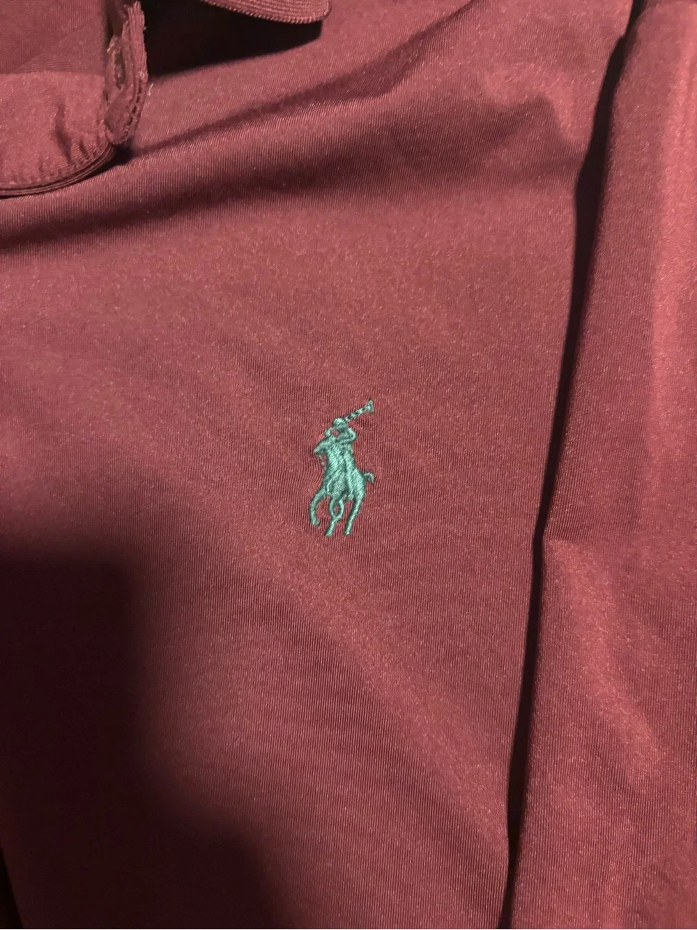 Polo Ralph Lauren Performance Classic Fit Polo Shirt Burgundy Men’s Large